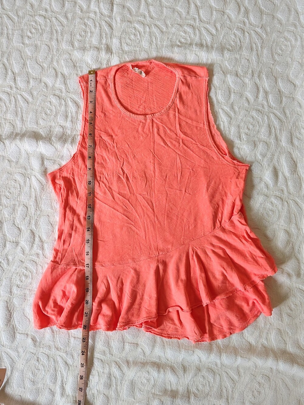Sundry Ruffle Peplum Tank Top 0 Xsmall XS - Picture 6 of 10